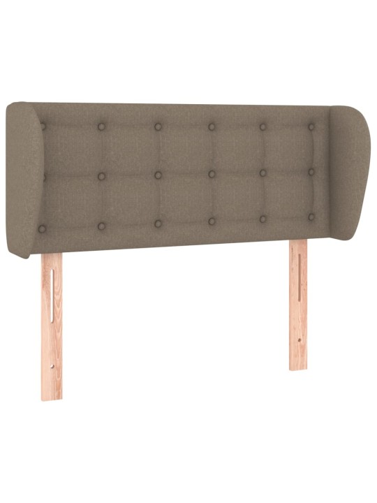 Čelo postele typu ušák taupe 83x23x78/88 cm textil