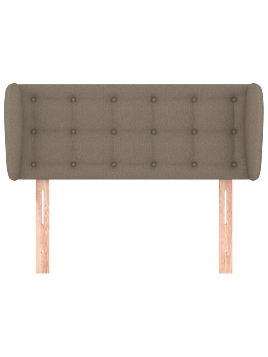 Čelo postele typu ušák taupe 83x23x78/88 cm textil