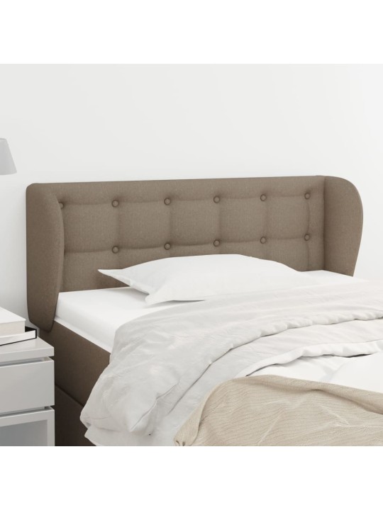Čelo postele typu ušák taupe 83x23x78/88 cm textil