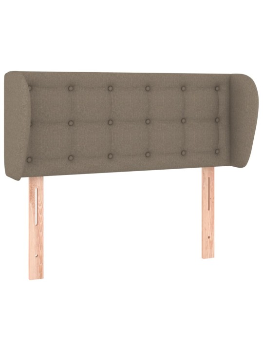 Čelo postele typu ušák taupe 93x23x78/88 cm textil