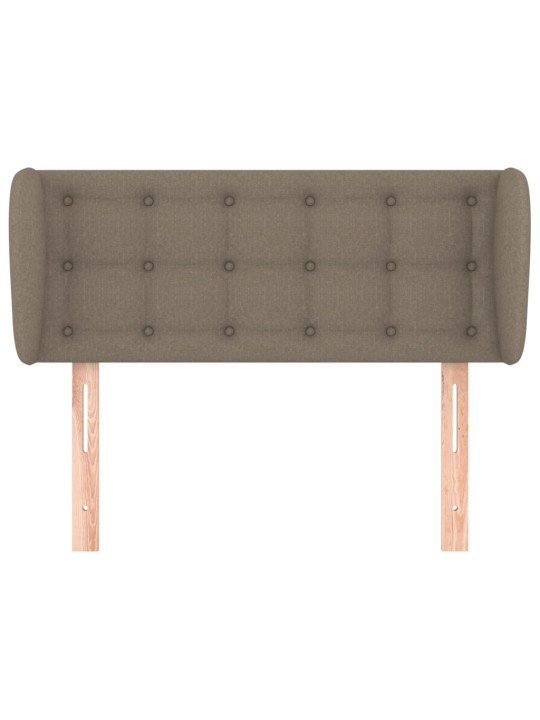 Čelo postele typu ušák taupe 93x23x78/88 cm textil
