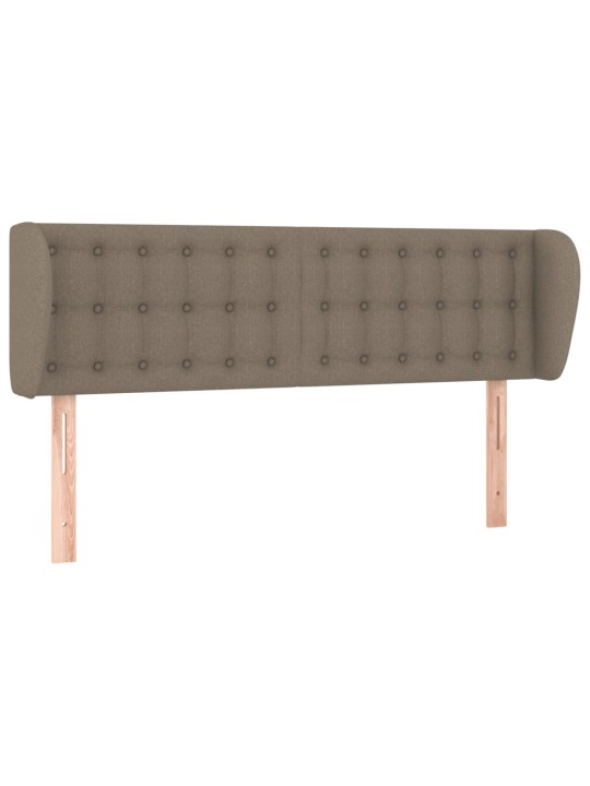 Čelo postele typu ušák taupe 147x23x78/88 cm textil