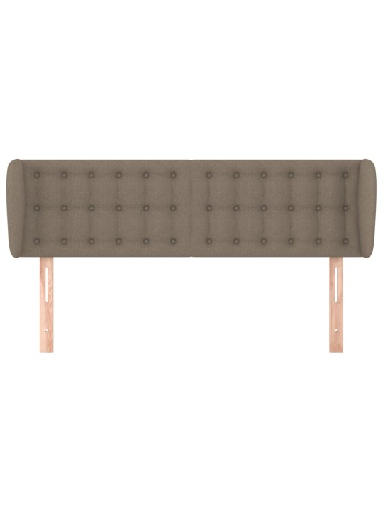 Čelo postele typu ušák taupe 147x23x78/88 cm textil