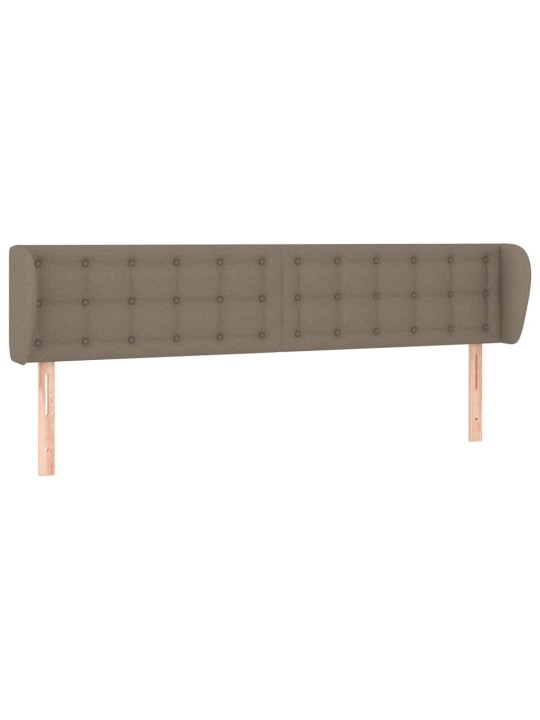 Čelo postele typu ušák taupe 163x23x78/88 cm textil