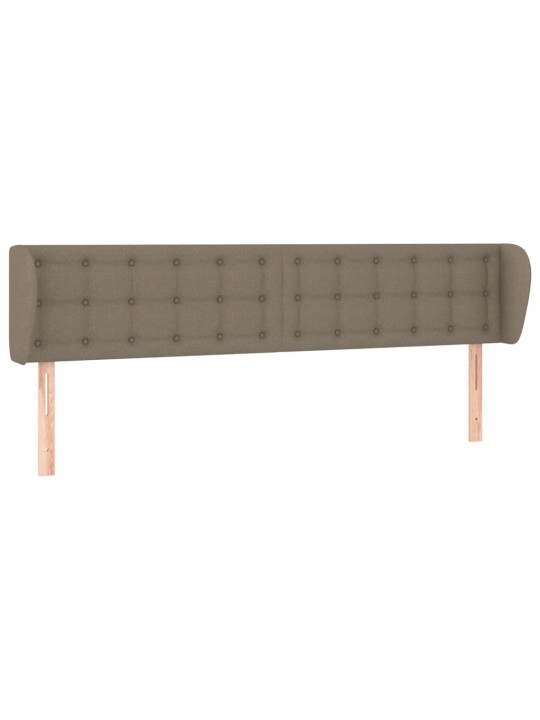 Čelo postele typu ušák taupe 183x23x78/88 cm textil
