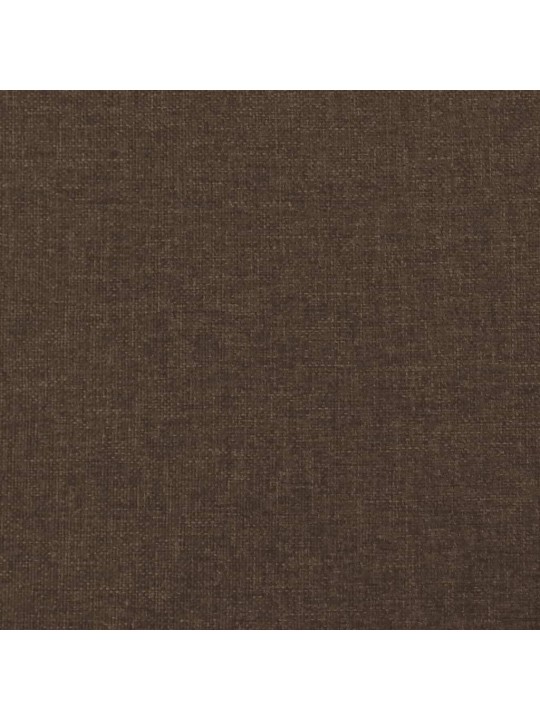 Čelo postele typu ušák tmavě hnědé 83 x 23 x 118/128 cm textil
