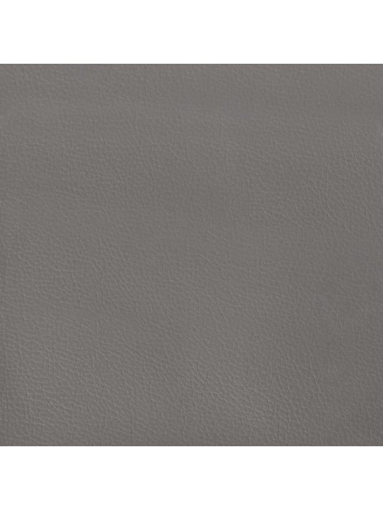 Čelo postele typu ušák tmavě šedé 103x23x118/128 cm umělá kůže