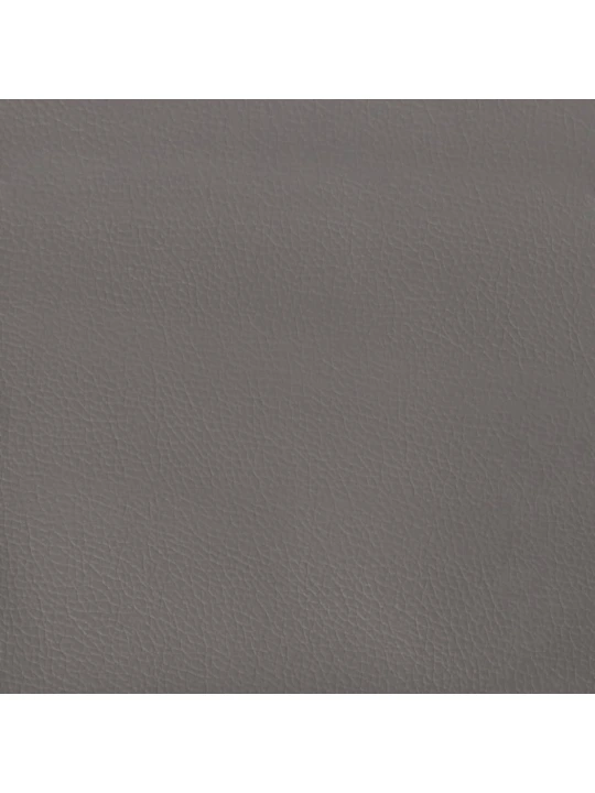 Čelo postele typu ušák šedá 93x23x118/128 cm umělá kůže
