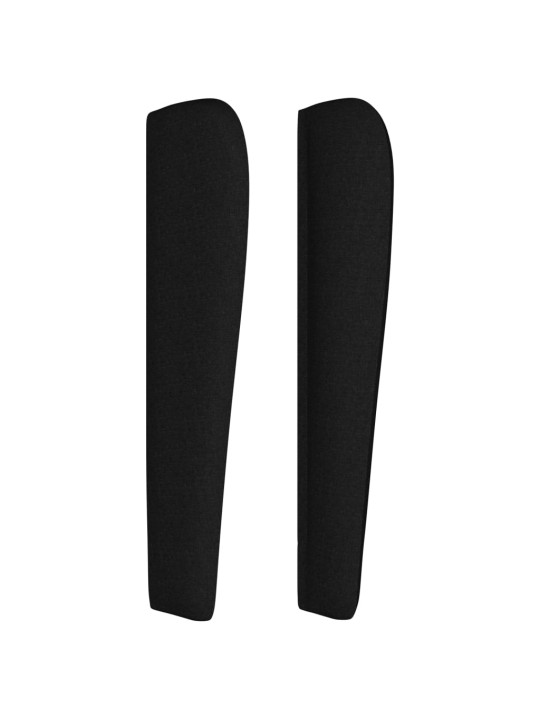 Čelo postele typu ušák černé 93x23x118/128 cm textil