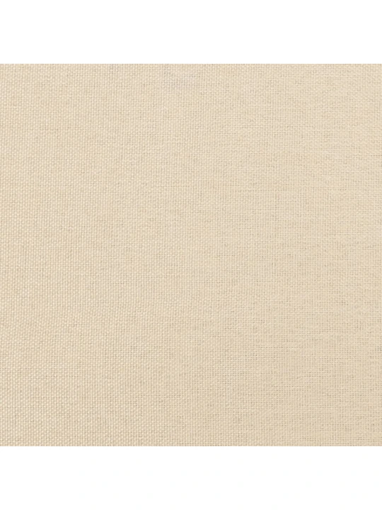Čelo postele typu ušák krémové 183x23x118/128 cm textil
