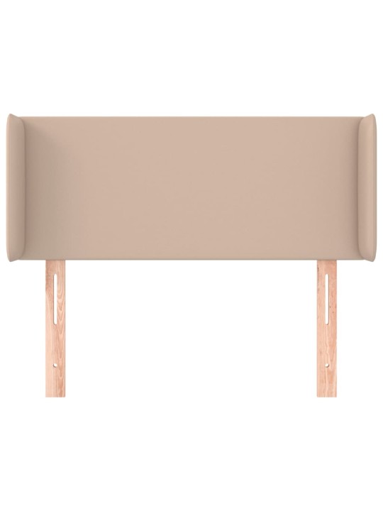 Čelo postele typu ušák cappuccino 93x16x78/88 cm umělá kůže