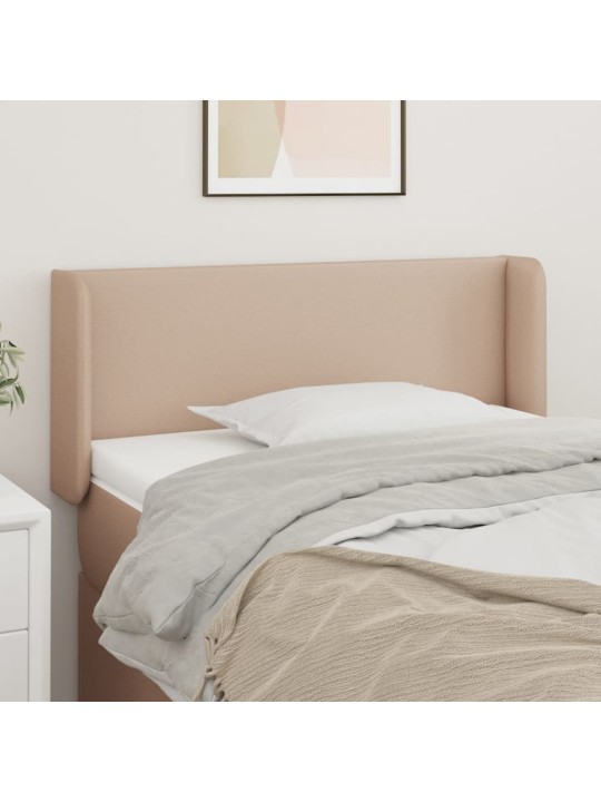 Čelo postele typu ušák cappuccino 93x16x78/88 cm umělá kůže
