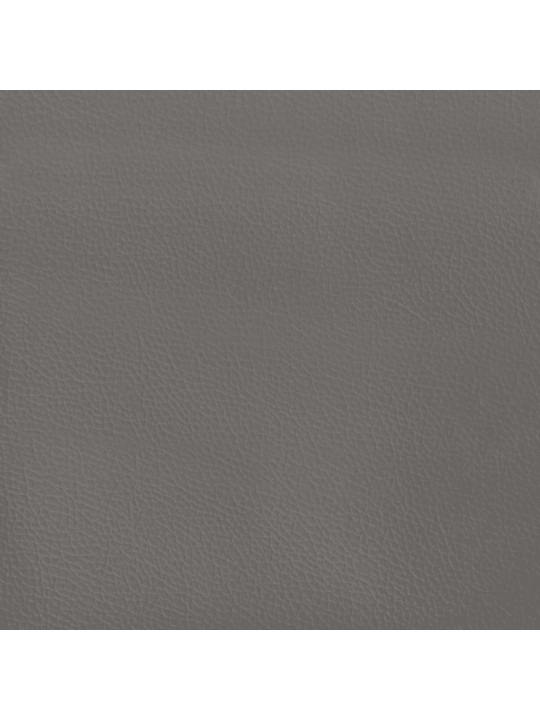Čelo postele typu ušák šedá 147 x 16 x 78/88 cm umělá kůže