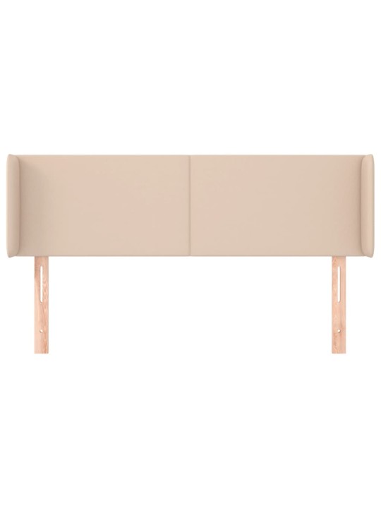 Čelo postele typu ušák cappuccino 147x16x78/88 cm umělá kůže