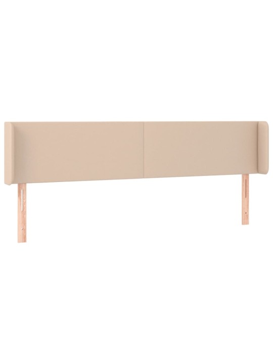 Čelo postele typu ušák cappuccino 163x16x78/88 cm umělá kůže