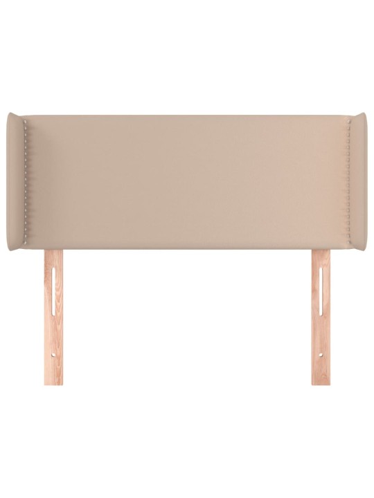 Čelo postele typu ušák cappuccino 93x16x78/88 cm umělá kůže