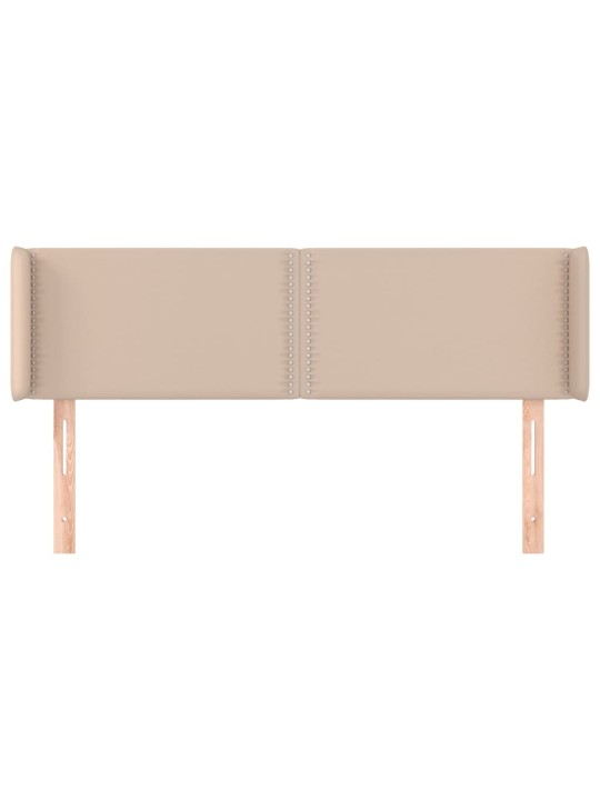 Čelo postele typu ušák cappuccino 147x16x78/88 cm umělá kůže