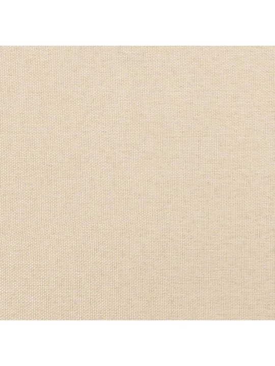 Čelo postele typu ušák krémové 83 x 16 x 78/88 cm textil