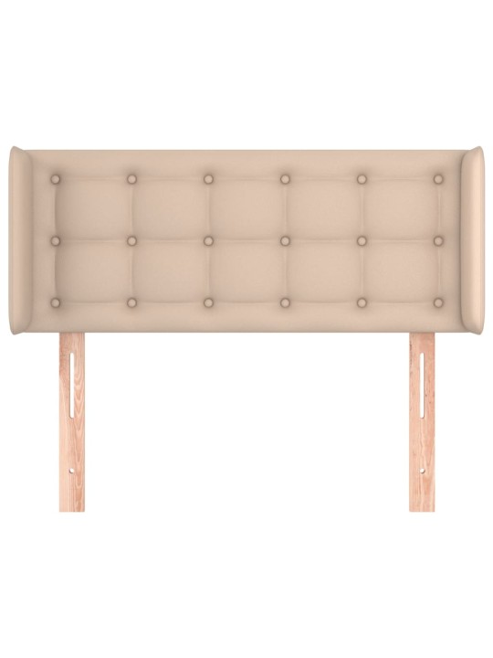 Čelo postele typu ušák cappuccino 93x16x78/88 cm umělá kůže