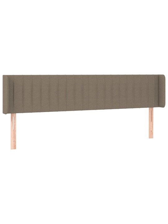 Čelo postele typu ušák taupe 183x16x78/88 cm textil