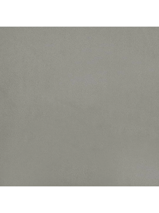 Čelo postele typu ušák světle šedé 147x16x78/88 cm samet