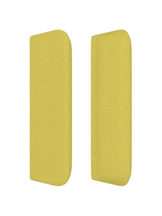 Čelo postele typu ušák zelené 147 x 16 x 78/88 cm textil