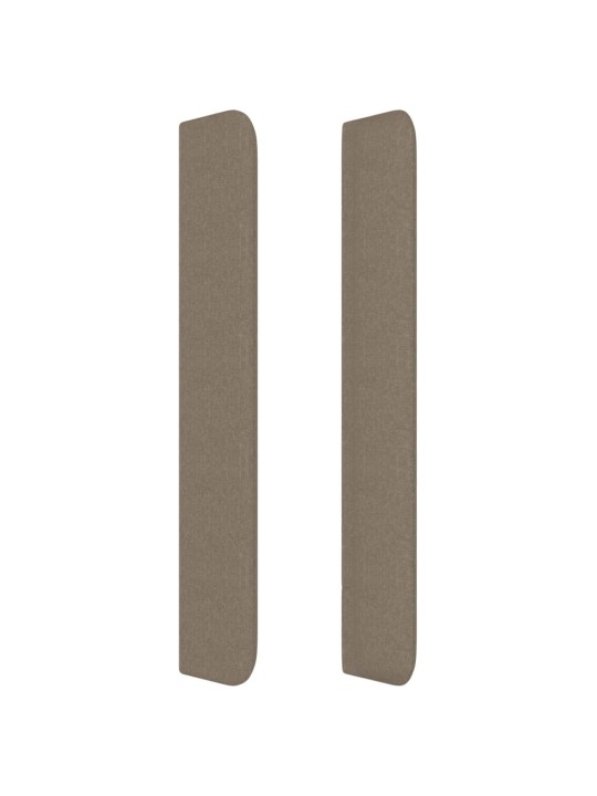 Čelo postele typu ušák taupe 93x16x118/128 cm textil