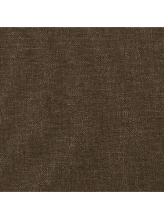 Čelo postele typu ušák tmavě hnědé 103x16x118/128 cm textil