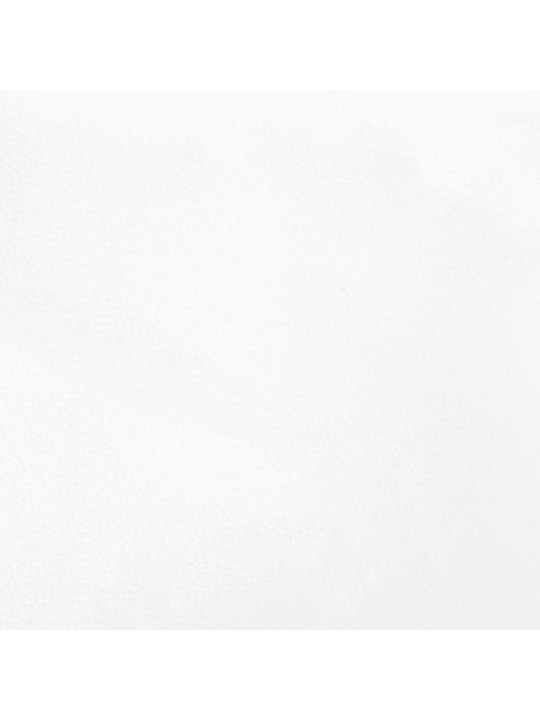 Čelo postele typu ušák bílé 103x16x118/128 cm umělá kůže