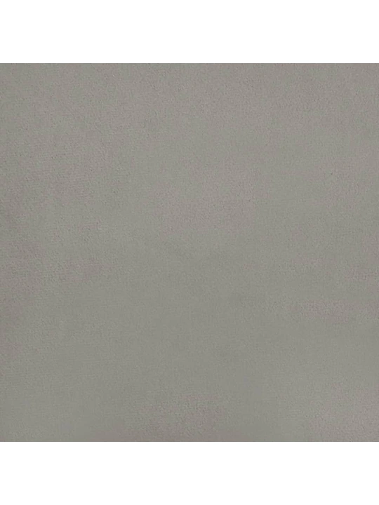 Čelo postele typu ušák světle šedé 147x16x118/128 cm samet