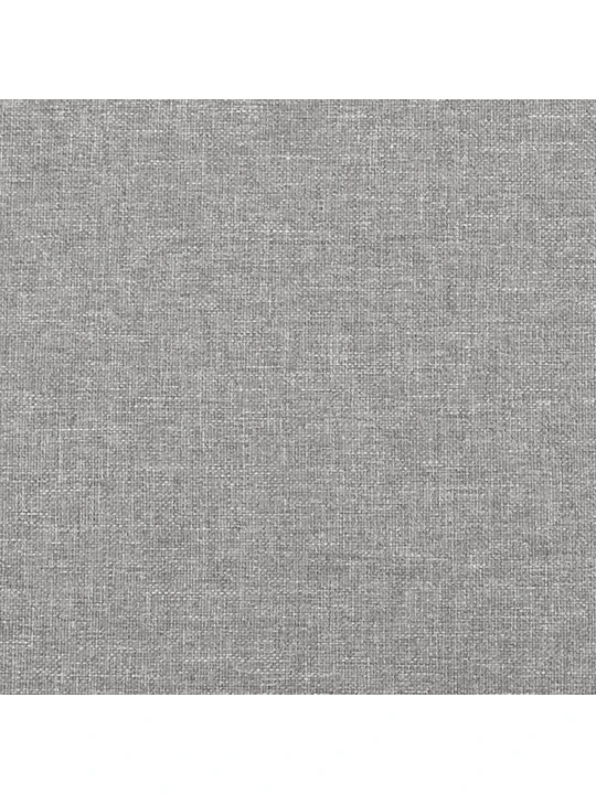 Čelo postele typu ušák světle šedé 183x16x118/128 cm textil