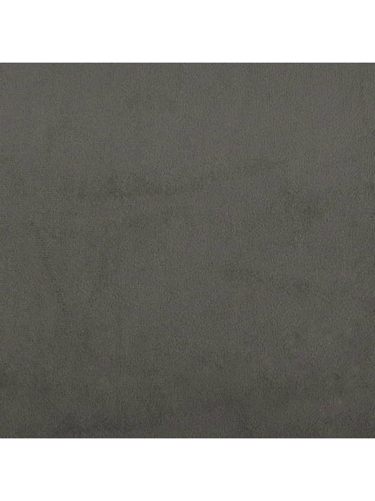Čelo postele typu ušák tmavě šedé 147x16x118/128 cm samet