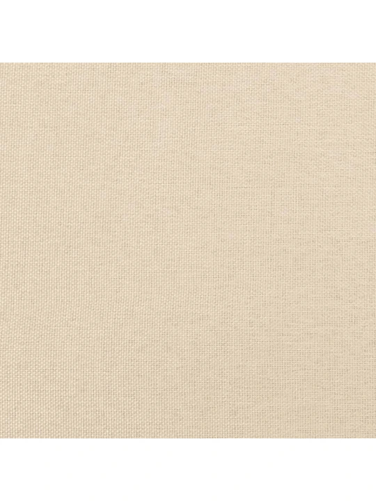 Čelo postele typu ušák krémové 147x16x118/128 cm textil