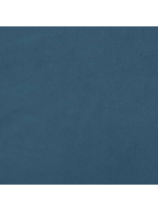 Čelo postele typu ušák tmavě modrá 203x16x118/128 cm samet