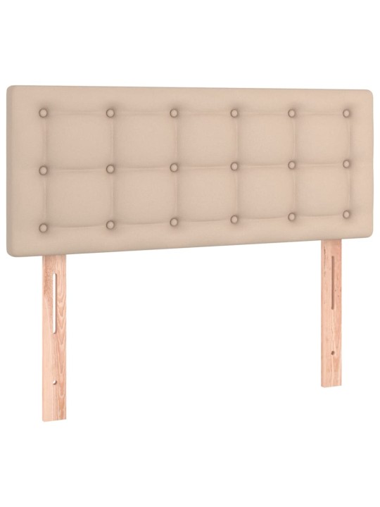 Čelo postele s LED cappuccino 90x5x78/88 cm umělá kůže
