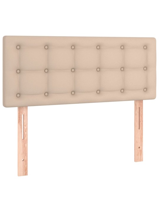 Čelo postele s LED cappuccino 100x5x78/88 cm umělá kůže