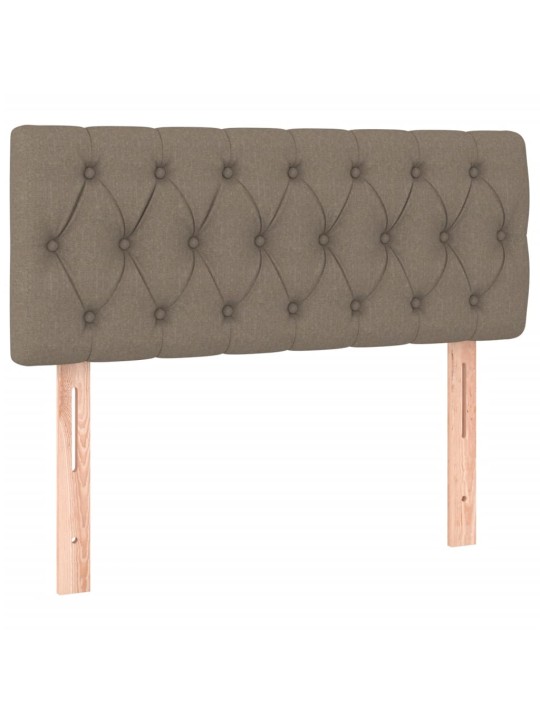 Čelo postele s LED taupe 90 x 7 x 78/88 cm textil