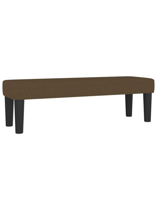 Box spring postel s matrací tmavě hnědá 180x200 cm textil