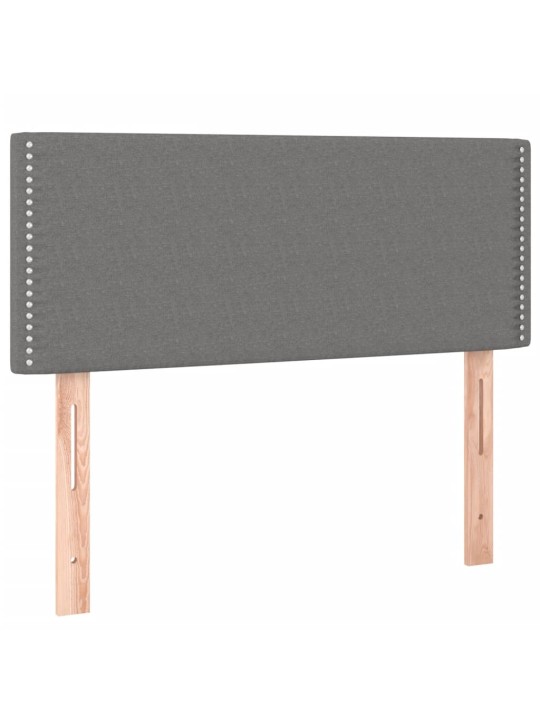 Box spring postel s matrací tmavě šedá 90x200 cm textil