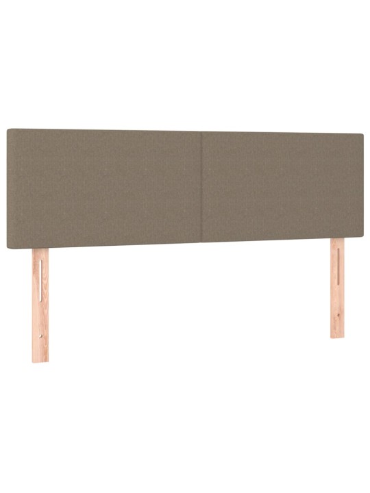 Box spring postel s matrací taupe 140x190 cm textil