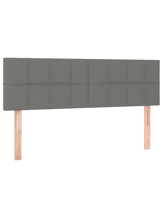 Box spring postel s matrací tmavě šedá 140x200 cm textil
