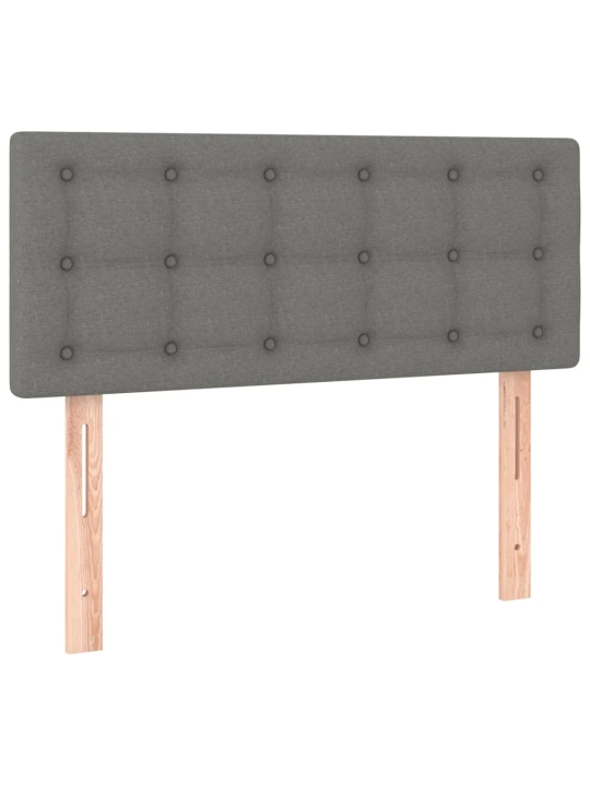 Box spring postel s matrací tmavě šedá 90x190 cm textil