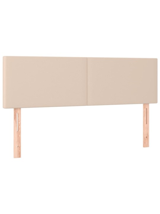 Box spring postel s matrací cappuccino 140x190 cm umělá kůže