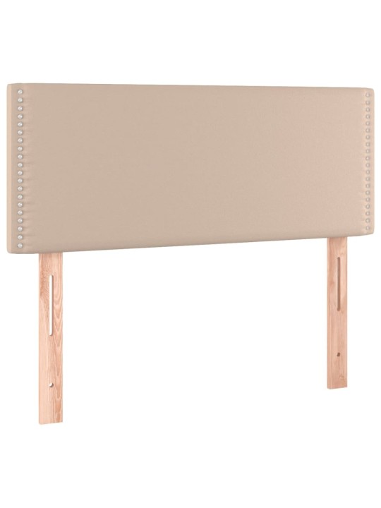 Box spring postel s matrací cappuccino 100x200 cm umělá kůže