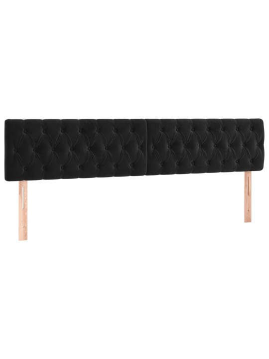 Box spring postel s matrací černá 180x200 cm samet