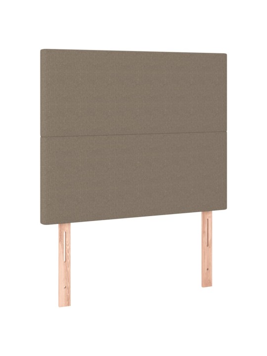 Box spring postel s matrací taupe 90x190 cm textil