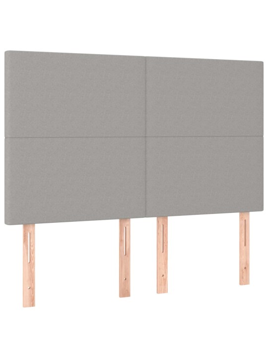 Box spring postel s matrací tmavě šedý 140 x 190 cm textil