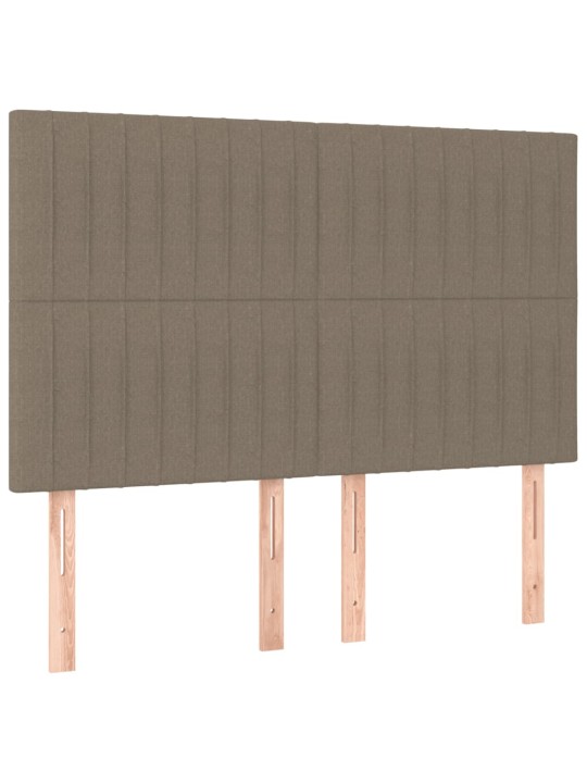 Box spring postel s matrací taupe 140x190 cm textil