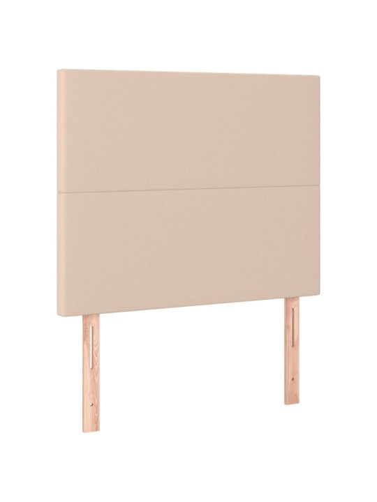 Box spring postel s matrací cappuccino 100x200 cm umělá kůže