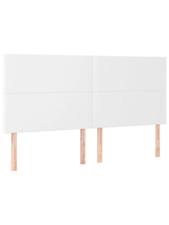 Box spring postel s matrací bílá 180x200 cm umělá kůže